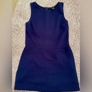 Aqua Navy Blue Fitted Romper